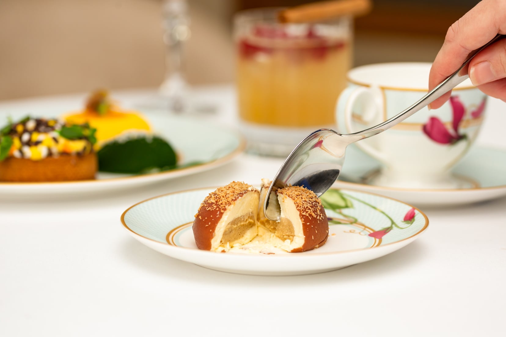 Dessert proposé au restaurant Mayfair Lounge & Grill, hôtel Londres