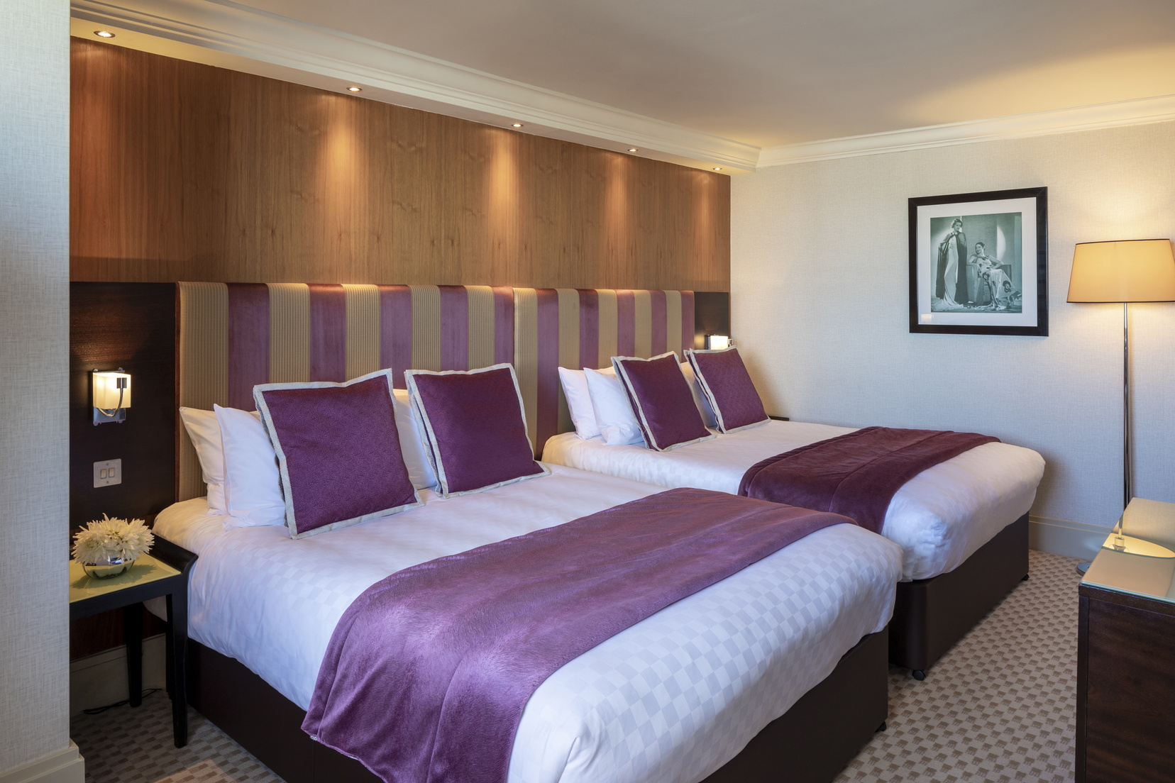 Suite Junior équipée de deux lits doubles, hôtel Londres