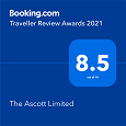 <strong>Traveller Review Award 2021</strong></br>The Ascott Limited (Vietnam) won Traveller Review Award 2021 with the group level review score at 8.5