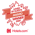 <strong>Loved by Guests Winner Award</strong></br><span style="font-size: 14px;">Loved by Guests Winner Award by Hotels.com</span>