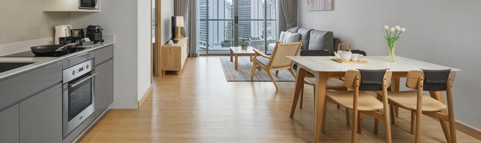 Oakwood Suites Bangkok Two Bedroom Deluxe Apartment Banner Desktop