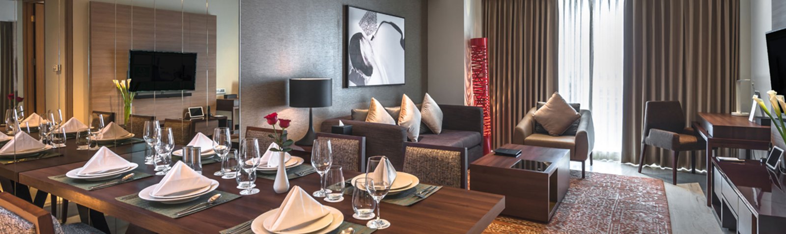 Oakwood Hotel Residence Surabaya Two Bedroom Deluxe Apartment Banner Desktop